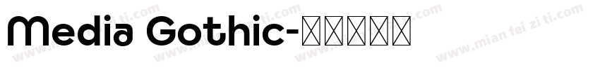 Media Gothic字体转换